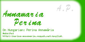 annamaria perina business card